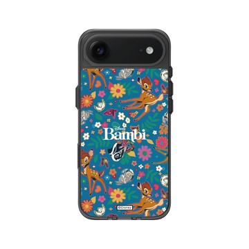 iPhone Air Clear (相機按鈕) 酷墨灰 - 迪士尼-經典系列 Disney Classics - 小鹿斑比 Bambi - Flower Pattern