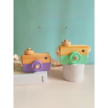 木制兒童相機早教動手拍照鍛煉創意家居道具裝飾擺件玩具照相機