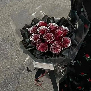 ❀【花中世界】❀高級感永生花極光銀河玫瑰花束仿真香皂花生日禮物送女朋友閨蜜