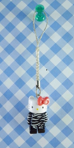 【震撼精品百貨】Hello Kitty 凱蒂貓~樂高手機吊飾-斑馬紋