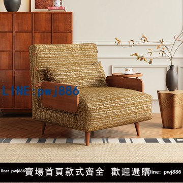 【物美價廉】卡熙緹實木沙發床折疊兩用2025年新款小戶型單人雙人1.2米安東尼