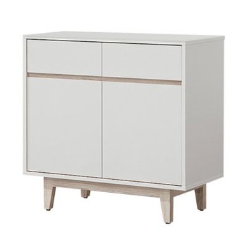 文創集 杜蘭可2.7尺雙門二抽餐櫃-81x40x79-cm免組