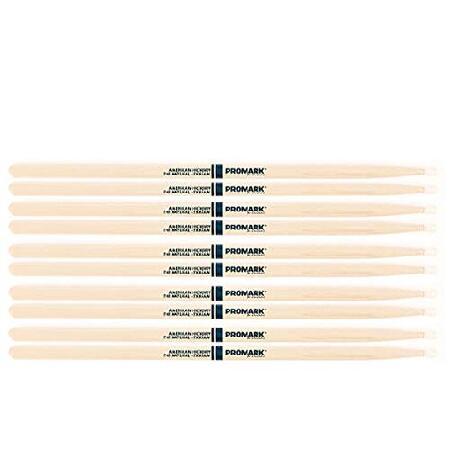 PACK Promark TXR5AN American Hickory Natural Nylon Tip, Unlacquered TXR5AN-5 並行輸入品