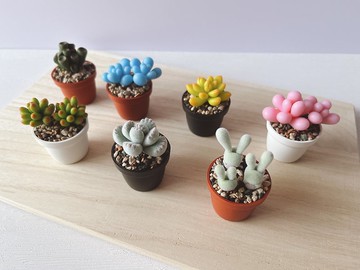 【1吋黏土多肉小盆栽系列】接單製作款