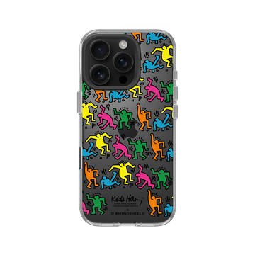 iPhone 16 Pro Clear Case（相機按鈕） 透明 - Keith Haring - 跳舞的人
