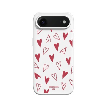 iPhone Air SolidX 白 - Knock Knock A2Z - 手繪愛心