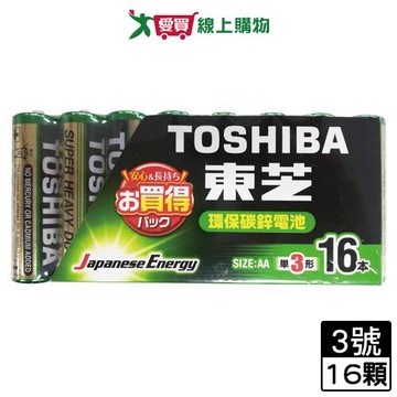 TOSHIBA東芝環保3號電池16入/組【愛買】【Cube卡+APP下單最高10%回饋】
