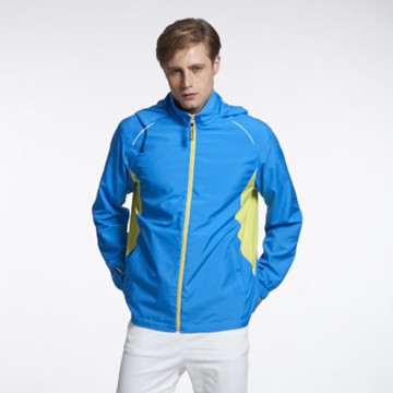 Sunrise藍底黃邊透氣網裡外套中性款-99332