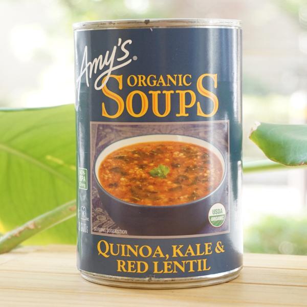 Amys 有機キヌア ケール レンティルスープ 408g アリサン ORGANIC SOUPS Quinoa Kale  Red Lentil