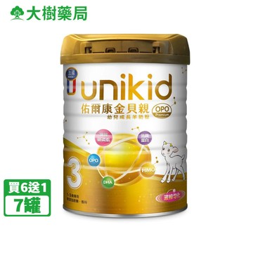 佑爾康金貝親 OPO Premium 幼兒成長羊奶粉 800gX7罐 大樹
