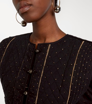 Marant Etoile Volana embellished cropped cotton vest