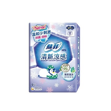 SOFY 6包組-35公分(加長)清新涼感超薄衛生棉