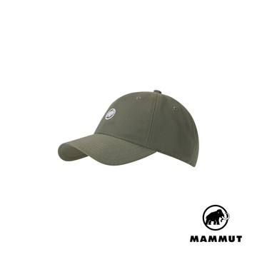 【Mammut 長毛象】Baseball Cap Mammut 經典休閒棉質棒球帽 沼澤綠 #1191-00052