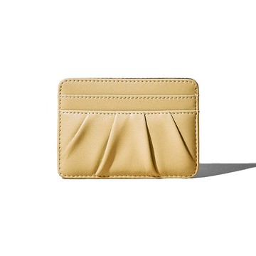 DOUGH 扁平卡夾錢包 淺檸檬黃