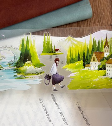 春夏爛漫 - PET和紙膠帶春天花園人物插畫DIY手帳日誌裝飾素材