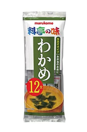 マルコメ 生みそ汁 料亭の味わかめ 即席味噌汁 12食12袋