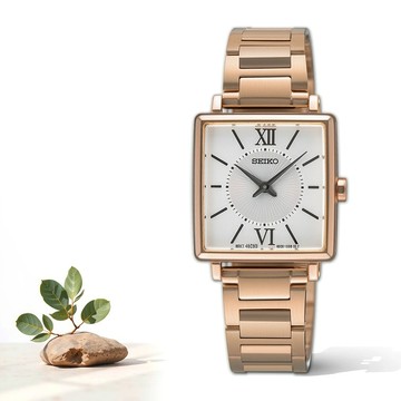 SEIKO 精工 CS 摩登時尚長方形女錶(SWR112P1/4N30-00N0K)