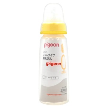 pigeon 貝親 耐熱塑膠奶瓶 0個月以上  黃色  200ml  1個