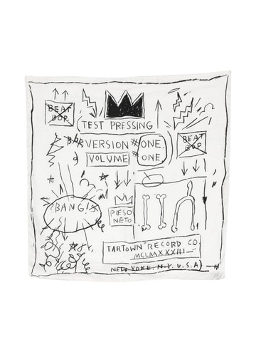 Honey Fucking Dijon - graphic-print scarf - unisex - Viscose - One Size - White
