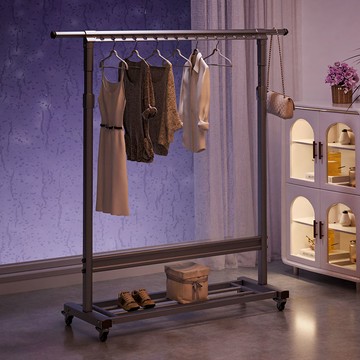 公司貨 免運 特粗晾衣架簡易落地立式陽臺室內掛衣架家用桿式臥室晾衣桿曬衣服 快速發貨