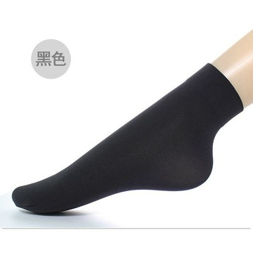 短筒絲襪 襪子 120D春秋加厚短絲襪女士天鵝絨黑色防勾絲秋冬款紅色襪子H1128 IIKI