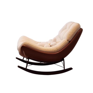 搖椅大人躺椅陽臺家用休閑客廳懶人搖搖椅輕奢設計師單人沙發椅子[010209DD]