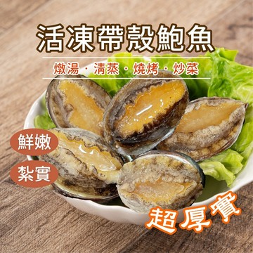 【阿凱の冰箱】活凍 帶殼 鮑魚 26-28顆/包