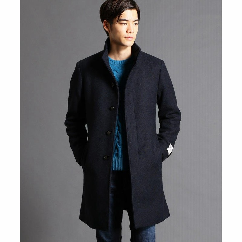 ムッシュニコル Bel Co スタンドカラーベルテッドコート メンズ 67ネイビー 46 M Monsieur Nicole 通販 Lineポイント最大1 0 Get Lineショッピング