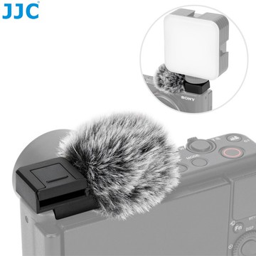 JJC 麥克風防風毛套 Sony ZVE10II ZVE10 ZV1II ZV1 ZV1F ZVE1 相機戶外收音降噪罩