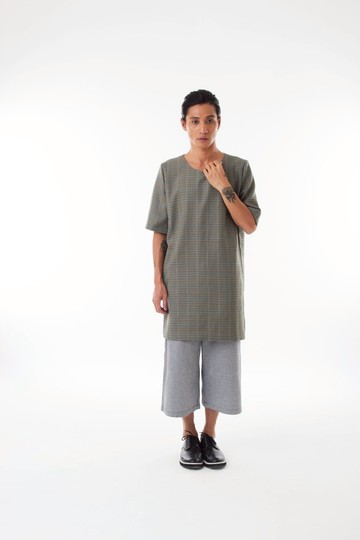 Sevenfold - Long Plush Round Neck Top Jacket 長版毛絨圓領上衣(墨綠)