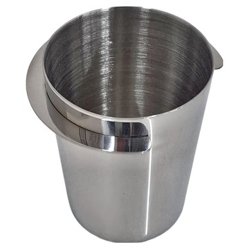 卡特屋 不鏽鋼咖啡接粉杯  304不鏽鋼材質 鐵佛龍鍍層  51/53/58mm通用  不銹鋼原色  1個