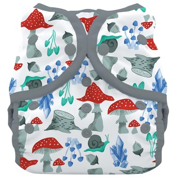 THIRSTIES 壓扣防水尿布兜 100%聚酯層壓到聚氨酯上(TPU) 適用於0-9個月 (3-8kg) 嬰兒  Forest Frolic  1件