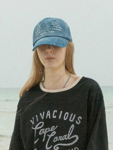 UNISEX Appliqu Embroidered Ball Cap [Blue] (MS538BG06P)