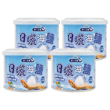 統一生機 日曬海鹽小罐  300g  4罐