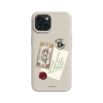 iPhone 15 SolidX 貝殼灰 - 哈利波特 Harry Potter - 入學信封和車票