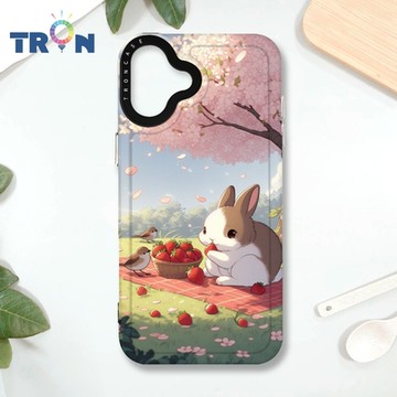 TRON IPHONE 16 PLUS 可愛小動物樹下乘涼 MAGSAFE 磁吸 防摔 太空殼 透黑 手機殼