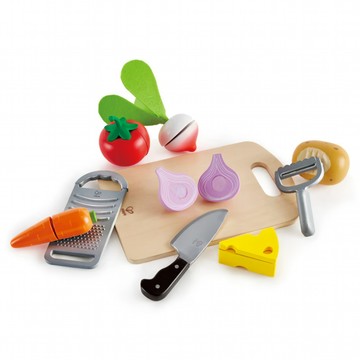 Hape 木製蔬菜切切樂 家家酒玩具  混和顏色  1套