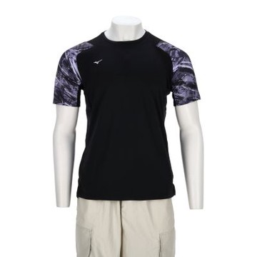 Mizuno 男款 星石灰色 吸濕排汗 訓練 慢跑 路跑 運動 休閒 短袖 J2TAC50507