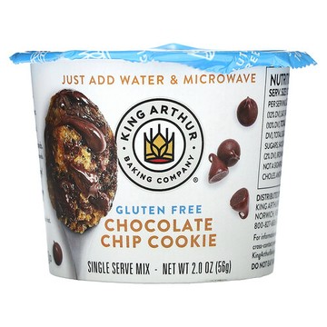 King Arthur Baking Company, 無谷蛋白單份混合料，巧克力碎曲奇，2 盎司（56 克）