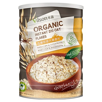 Vilson 米森 有機即食大燕麥片  1罐  880g