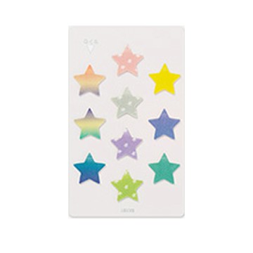 十彩迷你透明便條貼 11376  星星  150張  1本