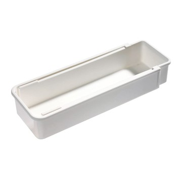 可伸縮抽屜整理收納盒  1個  白色