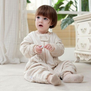 嬰兒睡袋秋冬寶寶春秋恒溫新生兒季加厚防踢子兒童四季通用獨立站鑫弘-萌寶童裝可開發票