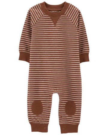 Baby Striped French Terry Jumpsuit