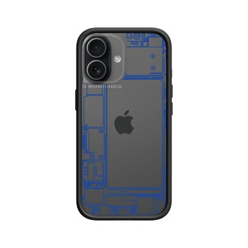 iPhone 17 Mod NX -邊框背蓋組合 (相機按鈕) 黑 - JOCR - Inside an iPhone - Blue