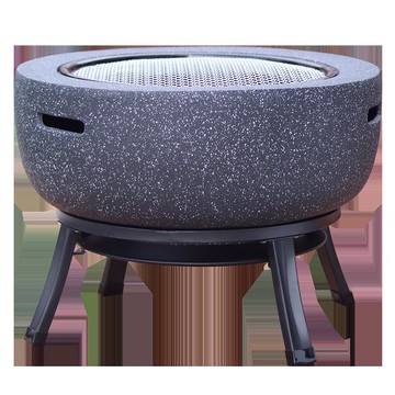 全館免運  燒烤爐 圍爐戶外煮茶燒烤爐子室內火盆火爐庭院木炭暖爐炭火家用