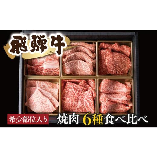 ふるさと納税 岐阜県 飛騨市 焼肉 6種食べ比べ 希少部位 各100g 計600g 牛肉 肉 部位おまかせ 赤身 霜降り和牛 ギフト 贈り物 飛騨市