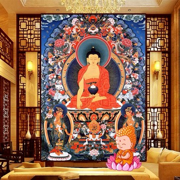 十字繡釋迦牟尼佛新款客廳唐卡佛祖如來佛像手工diy鉆石畫5d