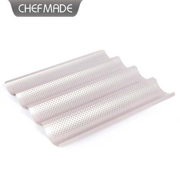 學廚 家用香檳金色大號不粘法式面包模具烘焙工具