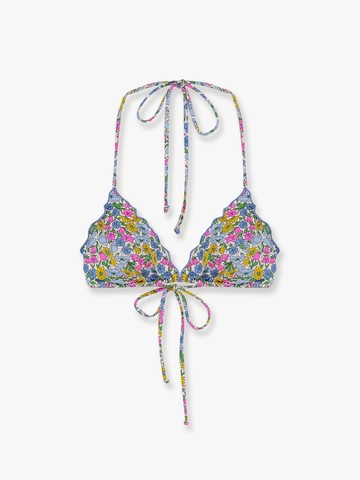 Sagittarius bikini top with poppy and daisy print - MC2 SAINT BARTH - gender_Woman